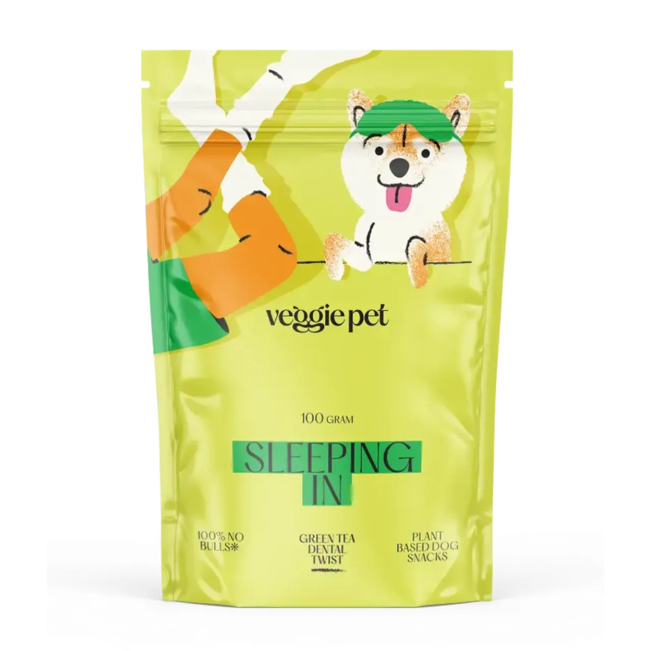 VeggiePet Grøn te Dental Twist 100 g Sleeping In